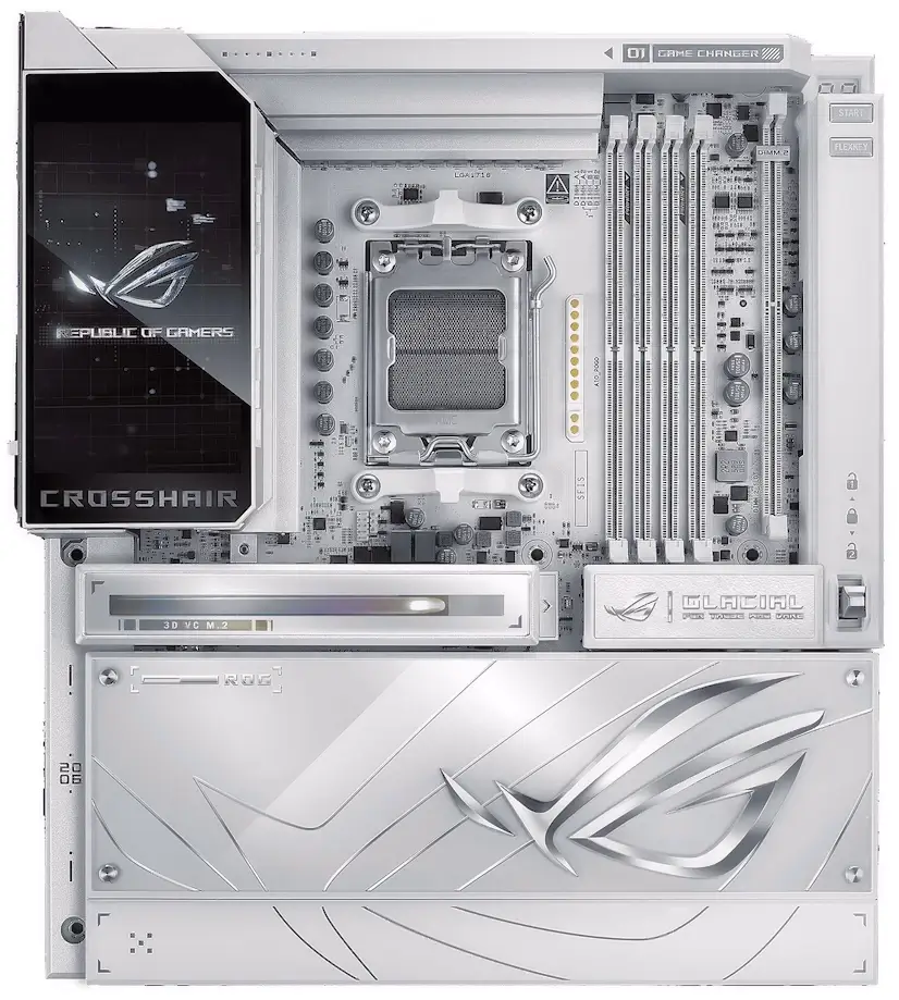Montaje Placa Base ASUS ROG CROSSHAIR X870E GLACIAL Arganda del Rey Informático Arganda del Rey - Montaje Placa Base ASUS ROG CROSSHAIR X870E GLACIAL Arganda del Rey